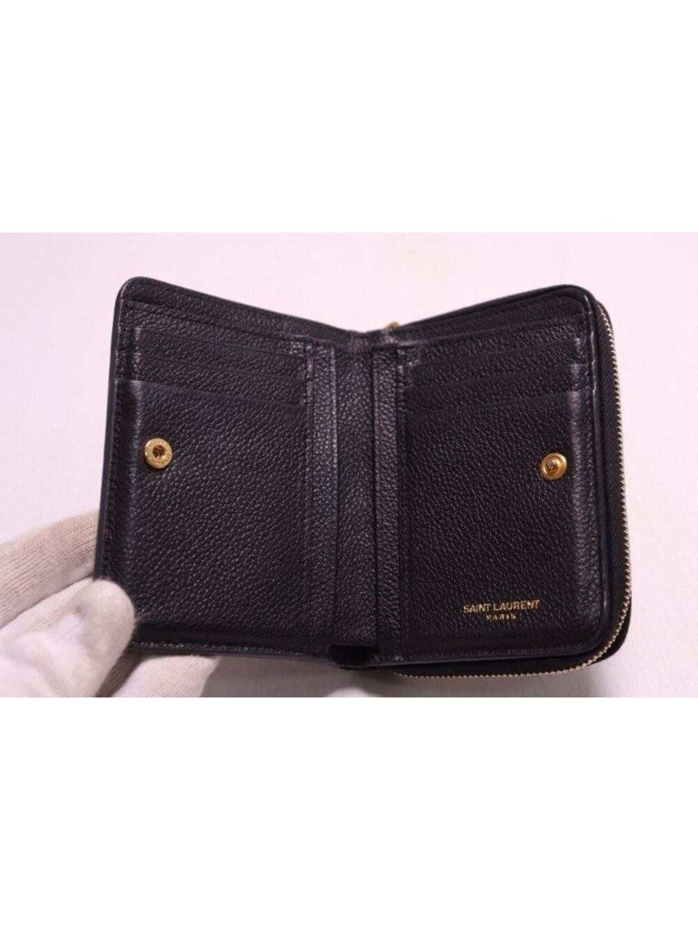 Saint Laurent Leather Bifold Wallet - Picture 4 of 8